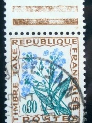 Selo postal da França 1964 Wildflowers
