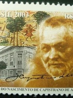 Selo postal do Brasil de 2003 Capistrano de Abreu N