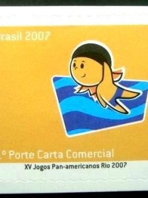 Selo postal do Brasil de 2007 Natação