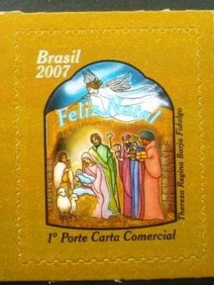 Selo postal do Brasil de 2007 Presépio M