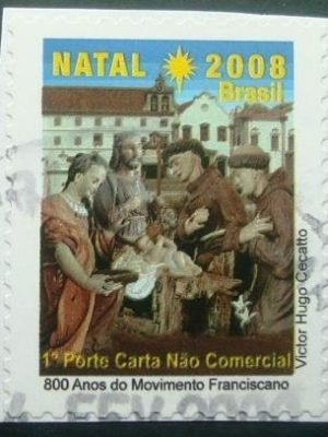 Selo postal do Brasil de 2008 Movimento Franciscano
