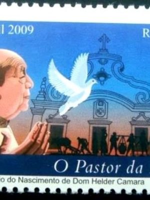 Selo postal do Brasil de 2009 O Pastor da Paz