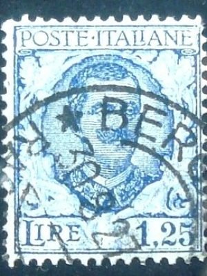 Selo postal da Itália de 1926 Vittorio Emanuele III 1