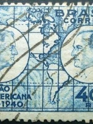 Selo comemorativo do Brasil de 1940 - C 150 U
