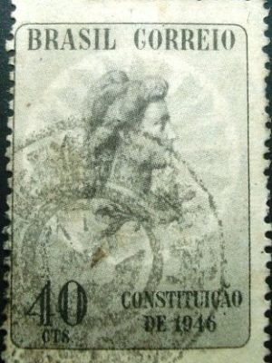 Selo postal Comemorativo do Brasil de 1946 - C 223 U