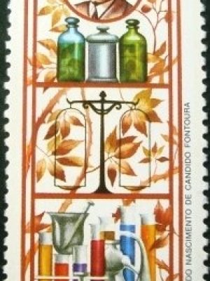 Selo postal do Brasil de 1985 Candido Fontoura M