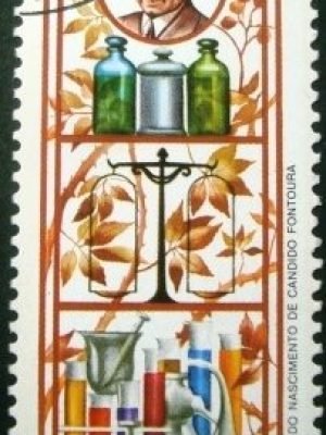 Selo postal de 1985 Candido Fontoura - C 1454 U