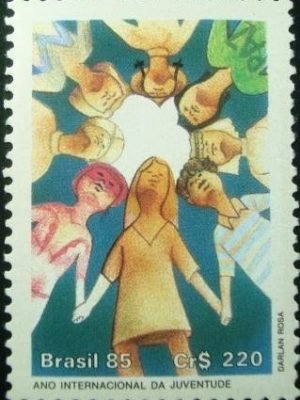 Selo postal de 1985 Juventude