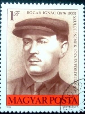 Selo postal da Hungria de 1976 Ignác Bogár