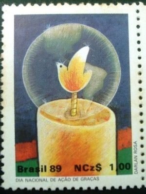 Selo postal COMEMORATIVO do Brasil de 1989 - C 1660 N