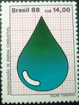 Selo postal do Brasil de 1988 Petróleo N