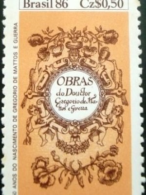 Selo postal COMEMORATIVO do Brasil de 1986 - C 1527 N