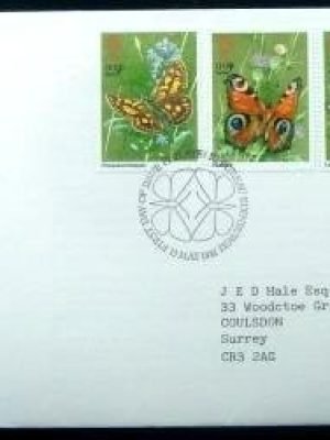 Envelope de Primeiro Dia do Reino Unido de 1981 Butterflies