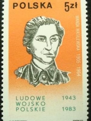 Selo postal da Polônia de 1983 Wanda Wasilewska