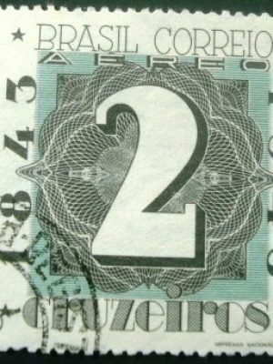 Selo postal AÉREO do Brasil de 1942 - A 49 U