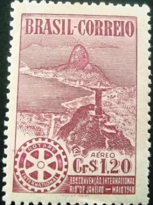 Selo postal AÉREO do Brasil de 1948 - A 63 N
