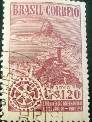 Selo postal AÉREO do Brasil de 1948 - A 63 NCC