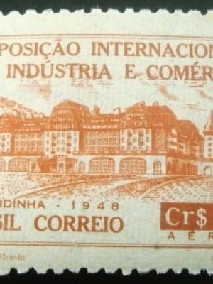 Selo postal AÉREO do Brasil de 1948 - A 65 M