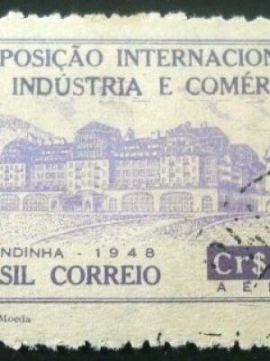 Selo postal AÉREO do Brasil de 1948 - A 66 U