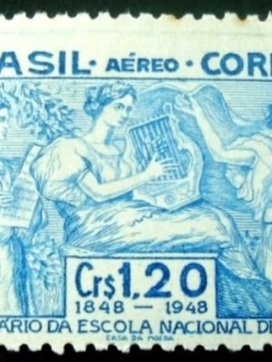 Selo postal AÉREO do Brasil de 1948 - A 67 M