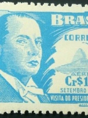 Selo postal AÉREO do Brasil de 1948 - A 68 N