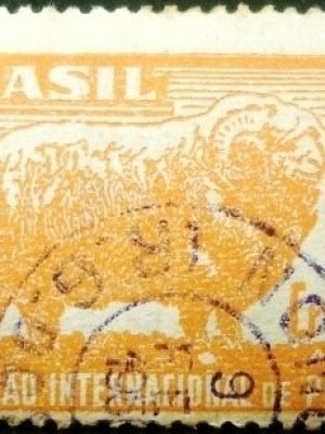 Selo postal AÉREO do Brasil de 1948 - A 69 U