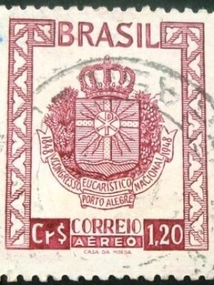 Selo postal AÉREO do Brasil de 1948 - A 70 U