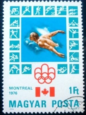 Selo postal da Hungria de 1976 21st Summer Olympics