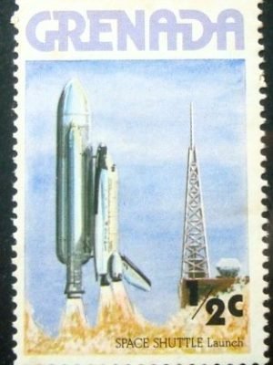 Selo postal de Grenada de 1978 Space Shuttle Launch