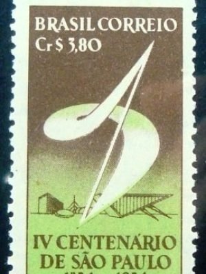 Selo postal do Brasil de 1953 400 Anos São Paulo 3