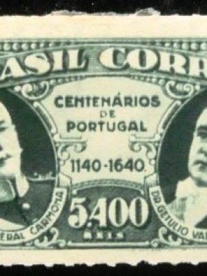 Selo postal de 1940 Carmona e Vargas P N