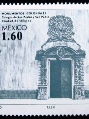 Selo postal do México sw 1982 Colegio de San Pedro and San Pablo