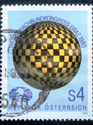 Selo postal da Áustria de 1985 Graz