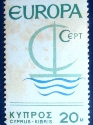 Selo postal do Chipre de 1966 Europa C.E.P.T.