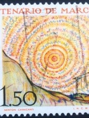 Selo postal de Portugal de 1974 Guglielmo Marconi