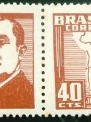 Par de selos postais COMEMORATIVOS do Brasil 1947 - C 228 M