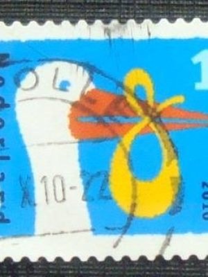 Selo postal da Holanda de 2010 Stork delivers baby