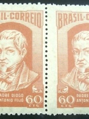 Par de selos postais COMEMORATIVOS do Brasil 1952 - C 288 M