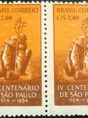 Par de selos postais COMEMORATIVOS do Brasil 1953 - C 293 M