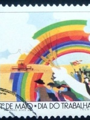 Selo postal de Portugal de 1981 May Day Agriculture