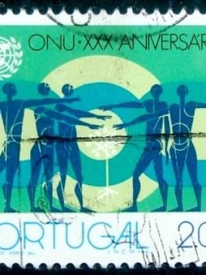 Selo postal de Portugal de 1975 People and Sapling x