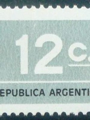 Selo postal da Argentina de 1976 Numeral 12