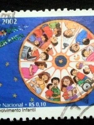 Selo postal do Brasil de 2002 Desenvolvimento Infantil