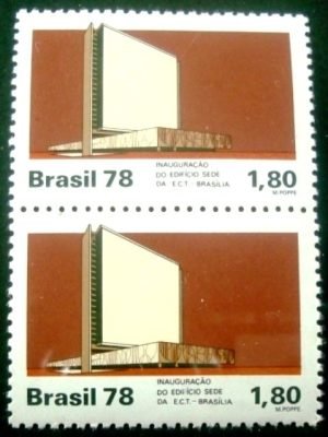 Par de selos postais COMEMORATIVOS do Brasil de 1978 - C 1040 M V
