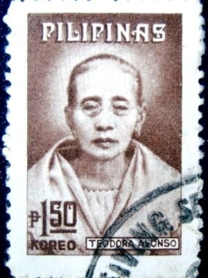 Selo postal das Filipinas de 1974 Teodora Alonso Realonda