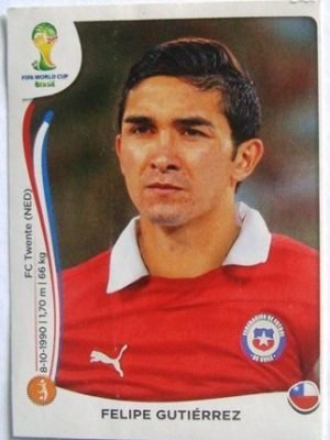 Figurinha 157 X - Felipe Alejandro Gutiérrez Leiva - Volante
