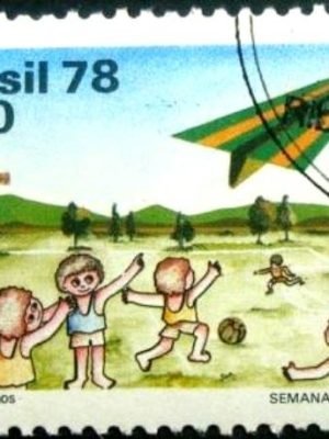 Selo postal do Brasil de 1978 Semana da Asa