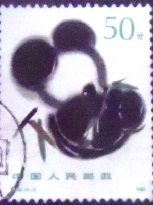 Selo postal da China de 1985 Giant Panda