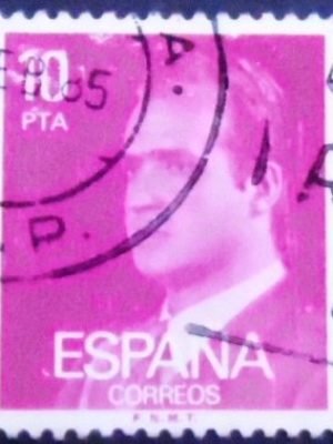 Selo postal da Espanha de 1984 King Juan Carlos I