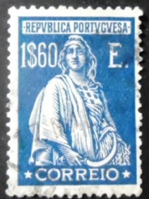 Selo postal de Portugal de 1926 Ceres 1$60 - 416 U
